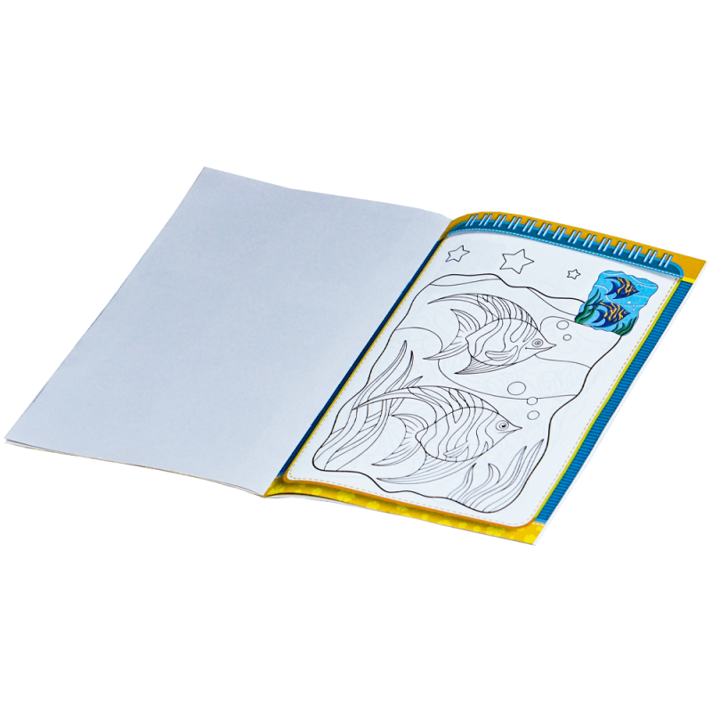 Carte de colorat animale copii 3-6 ani cu stickere 12 pagini Adison